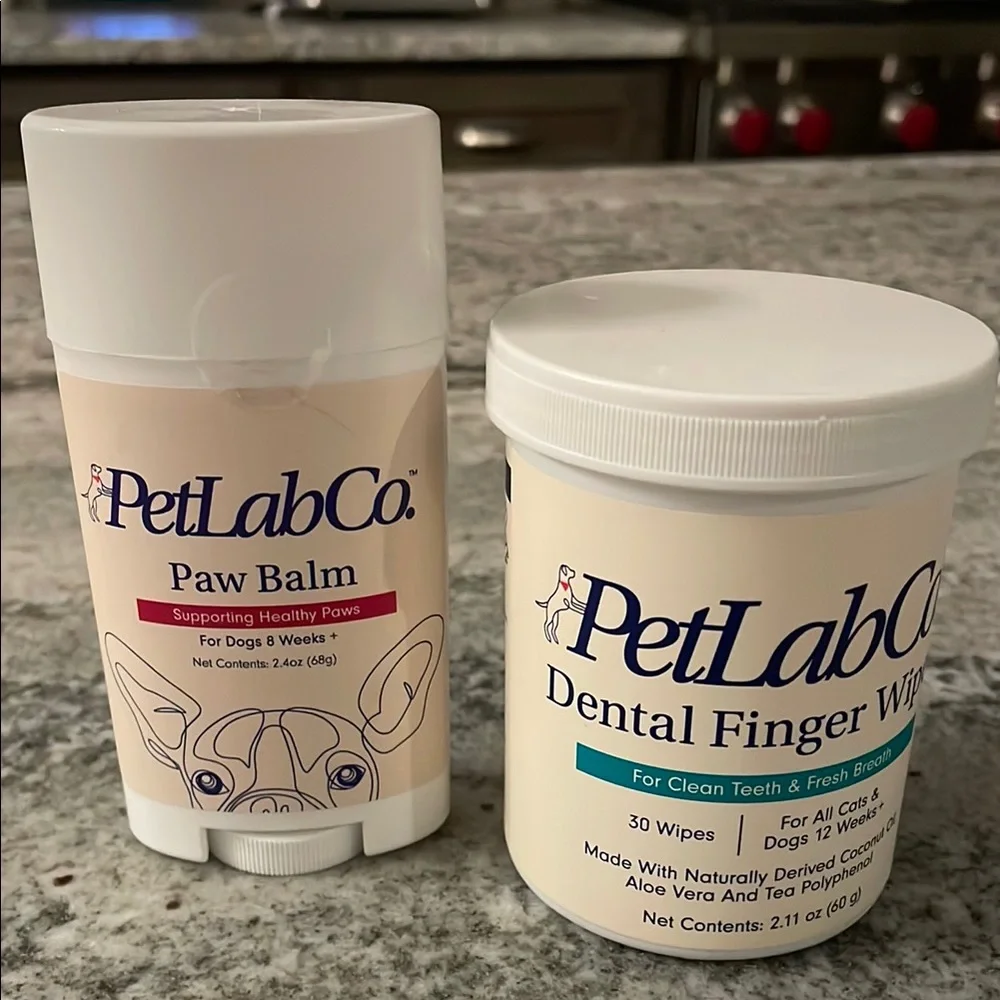 Paw Balm and Dental Finger Wipes Set